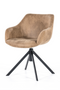 Brown Upholstered Swivel Armchair | Eleonora Menno | Dutchfurniture.com