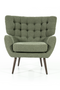 Black Linen Wingback Armchair | Eleonora Peter | Dutchfurniture.com