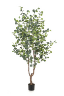 Faux Green Leafy Tree Set (2) | Emerald Eucalyptus | Dutchfurniture.com