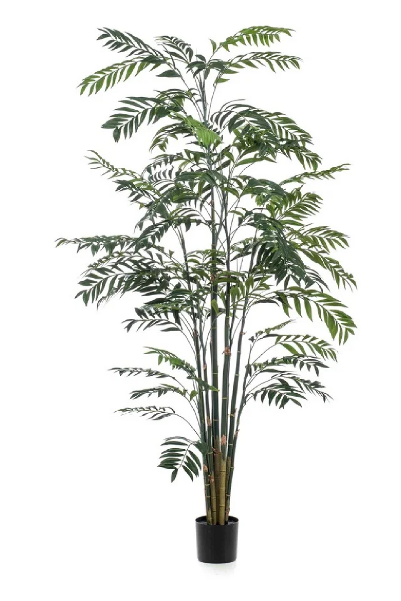 Black Potted Faux Tree Set (2) | Emerald Bamboo Palm | Dutchfurniture.com