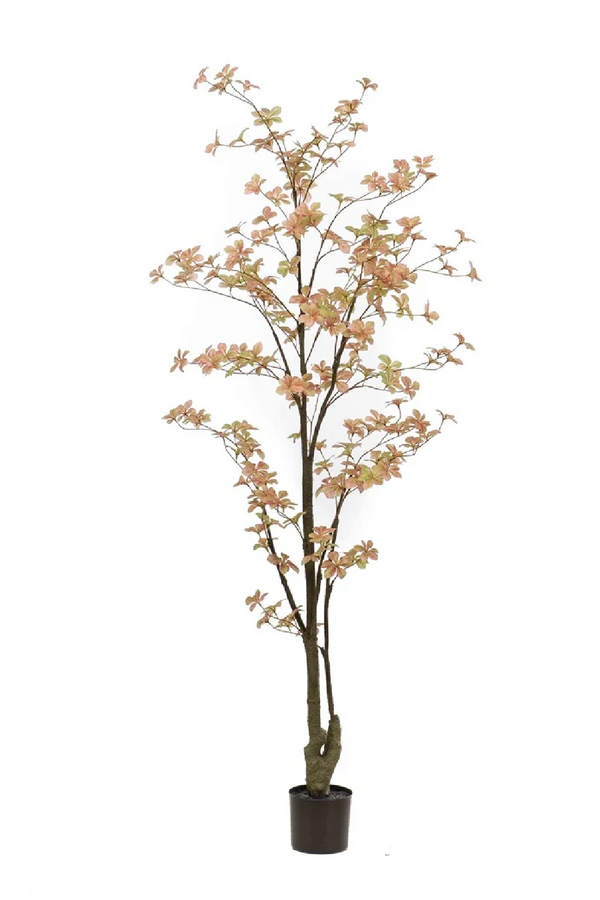 Peach Flowering Faux Plant Set (2) | Emerald Tropaeolum | Dutchfurniture.com