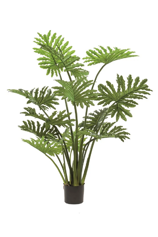 Green Split-Leaf Faux Plant Set (2) | Emerald Philodendron Selloum | Dutchfurniture.com