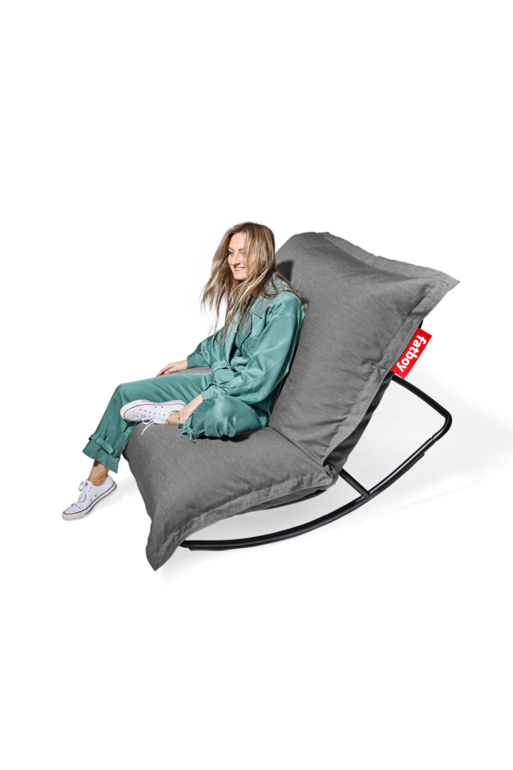 Outdoor Bean Bag With Rocking Chair | Fatboy Original + Rock 'n Roll | Dutchfurniture.com