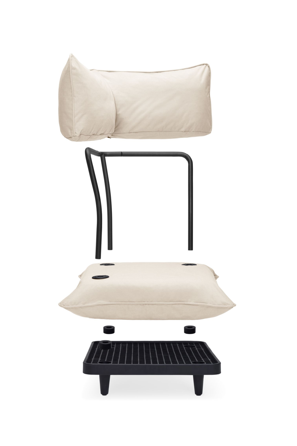 Minimalist Outdoor Corner Seat | Fatboy Paletti | Dutchfurniture.com