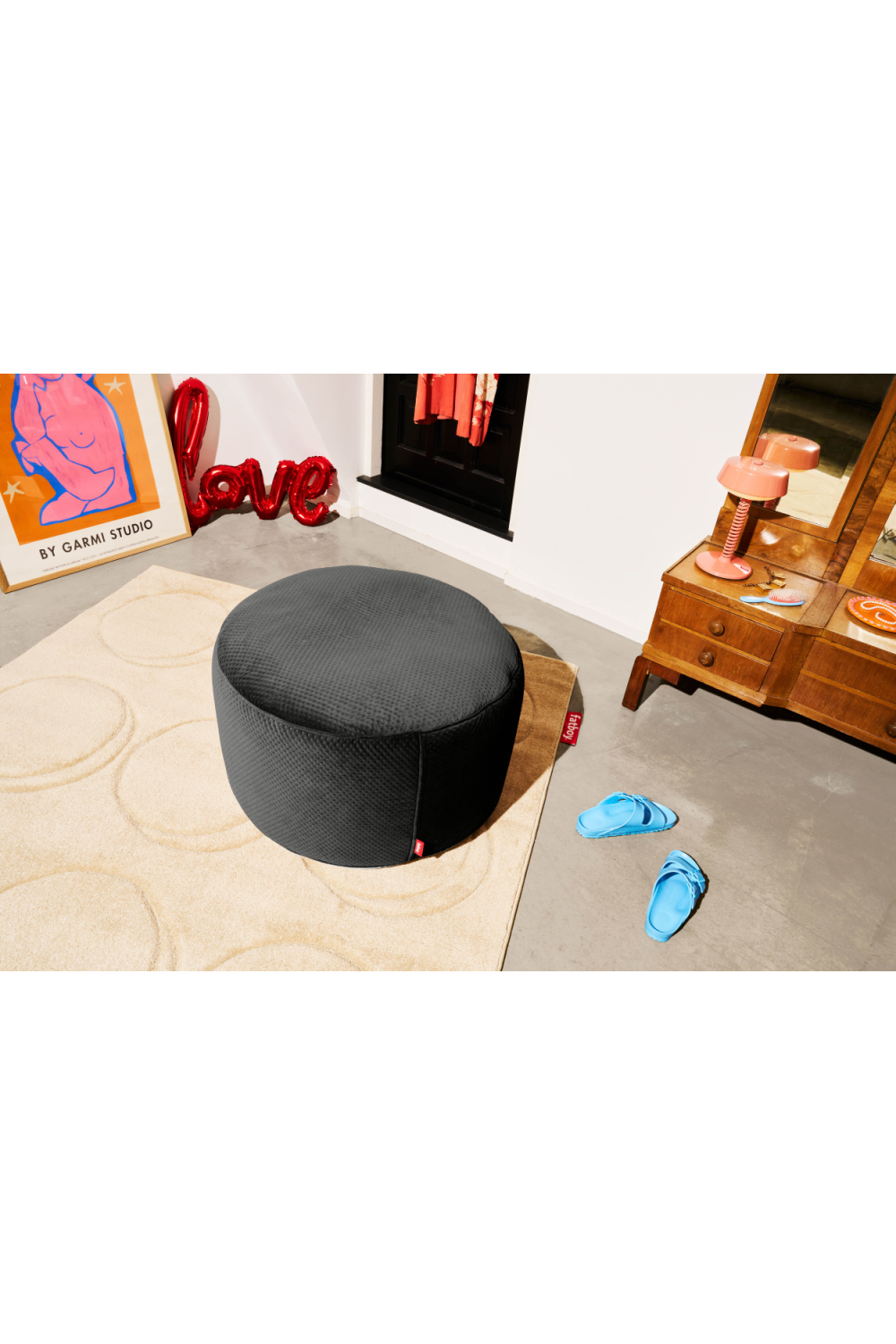 Round Velvet Pouf | Fatboy® Point | Dutchfurniture.com