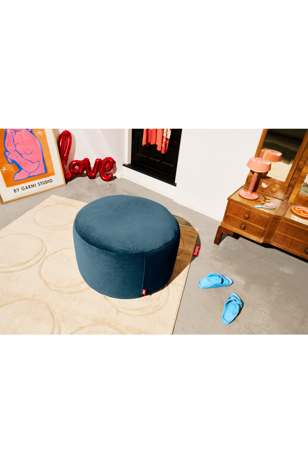 Round Velvet Pouf | Fatboy® Point | Dutchfurniture.com