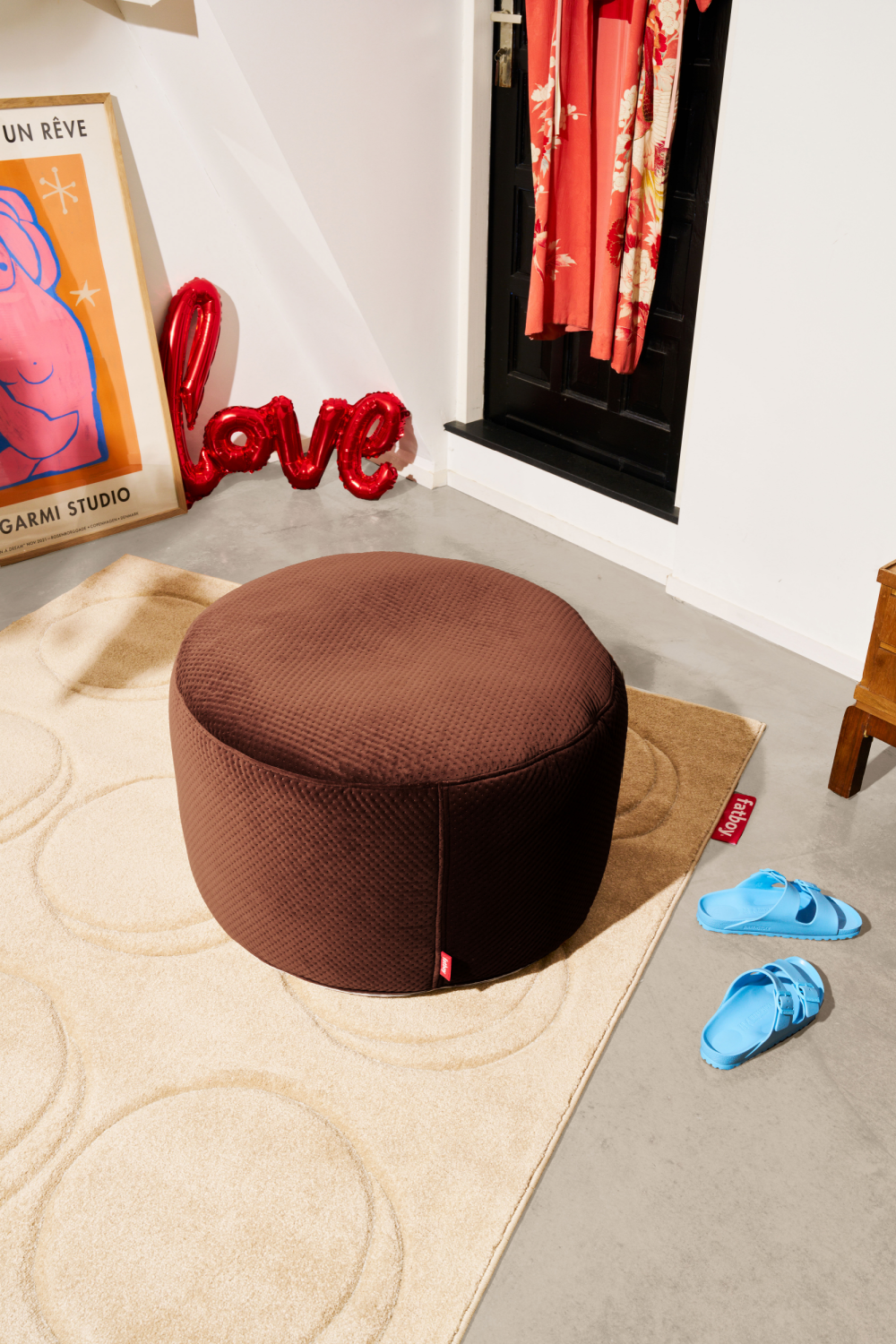 Round Velvet Pouf | Fatboy® Point | Dutchfurniture.com