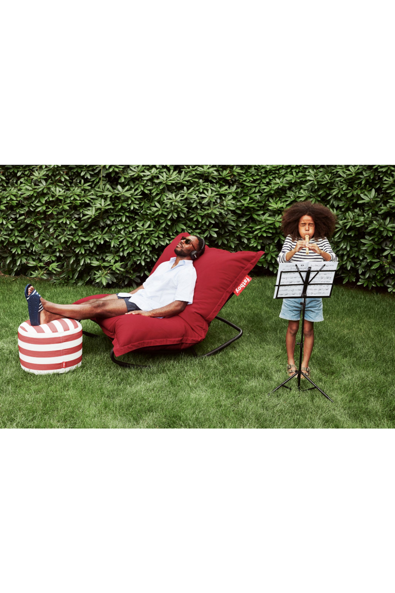 Modern Outdoor Bean Bag With Rocking Chair | Fatboy Original Slim + Rock 'n Roll | Dutchfurniture.com