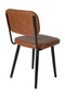Brown Leather Dining Chair | DF Jake | DutchFurniture.com