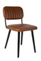 Brown Leather Dining Chair | DF Jake | DutchFurniture.com
