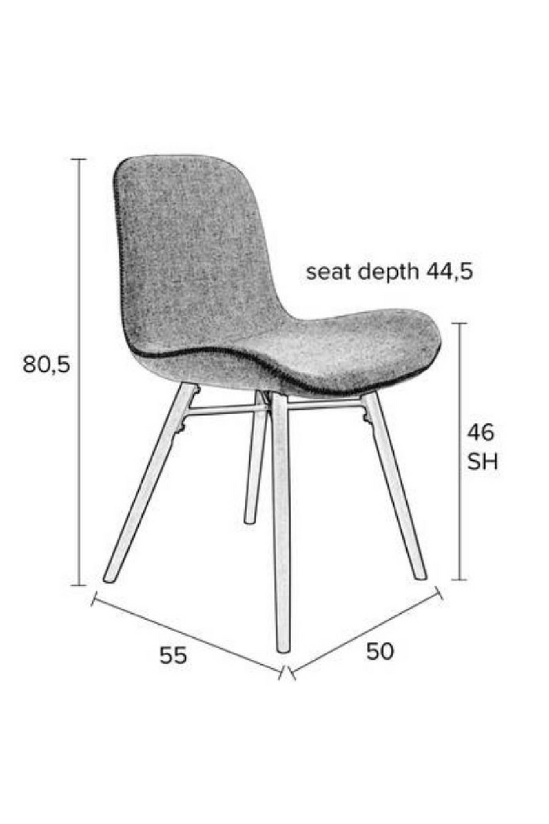 Modern Shell Dining Chairs (2) | DF Lester | Dutchfurniture.com