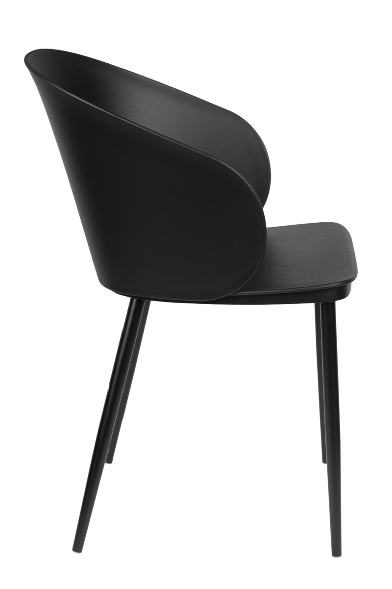 Curvy Black Dining Chairs (2) | DF Gigi | Dutchfurniture.com