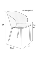 Curvy Mint Dining Chairs (2) | DF Gigi | Dutchfurniture.com