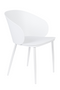 Curvy White Dining Chairs (2) | DF Gigi | Dutchfurniture.com