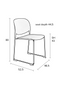 Gray Dining Chairs (4) | DF Stacks | Oroatrade.com
