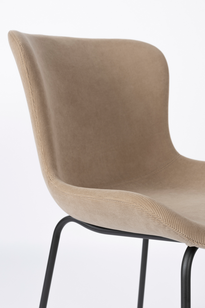 Upholstered Minimalist Dining Chairs (2) | DF Junzo | Dutchfurniture.com