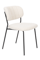 White Bouclé Dining Chairs (2) | DF Jolien | Dutchfurniture.com