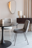 Minimalist Upholstered Dining Chairs (2) | DF Fijs | Dutchfurniture.com