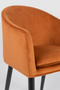 Orange Velvet Armchair | DF Catelyn | DutchFurniture.com