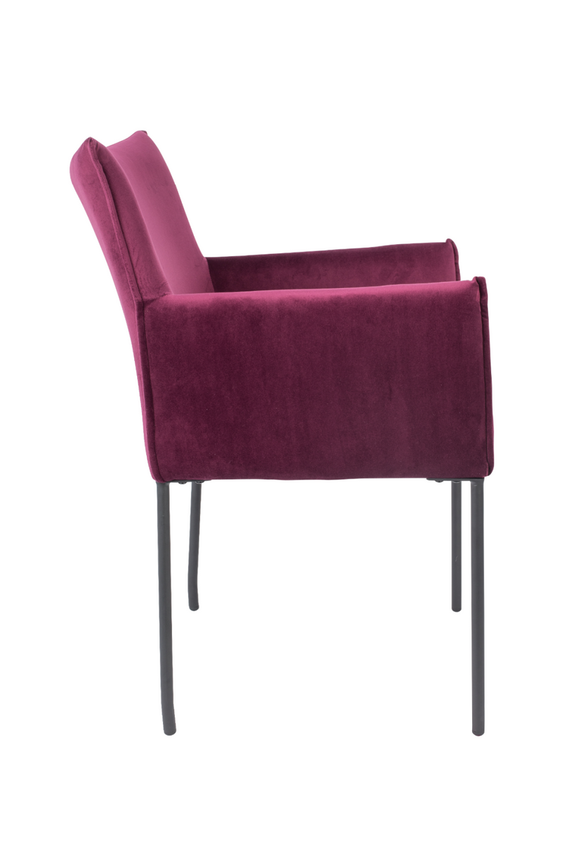 Wine Red Velvet Armchair | DF Dion | Dutchfurniture.com