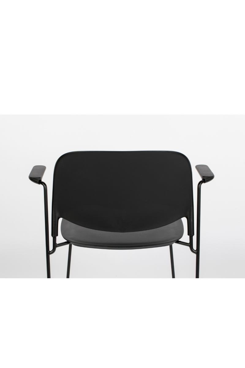 Black Dining Chairs With Arms (4) | DF Stack | Dutchfurniture.com