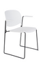 White Dining Chairs With Arms (4) | DF Stack | Dutchfurniture.com