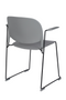 Gray Dining Chairs With Arms (4) | DF Stack | Oroatrade.com