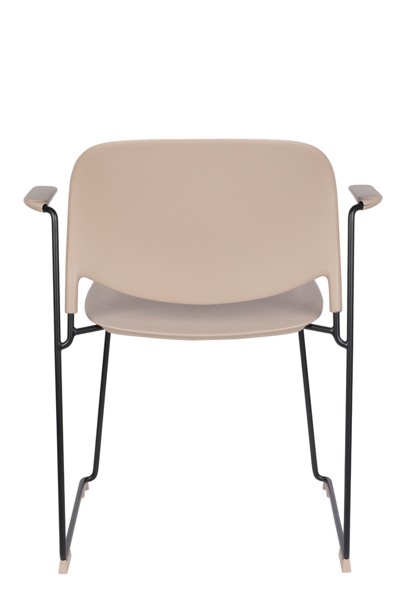 Beige Dining Chairs With Arms (4) | DF Stacks | Dutchfurniture.com