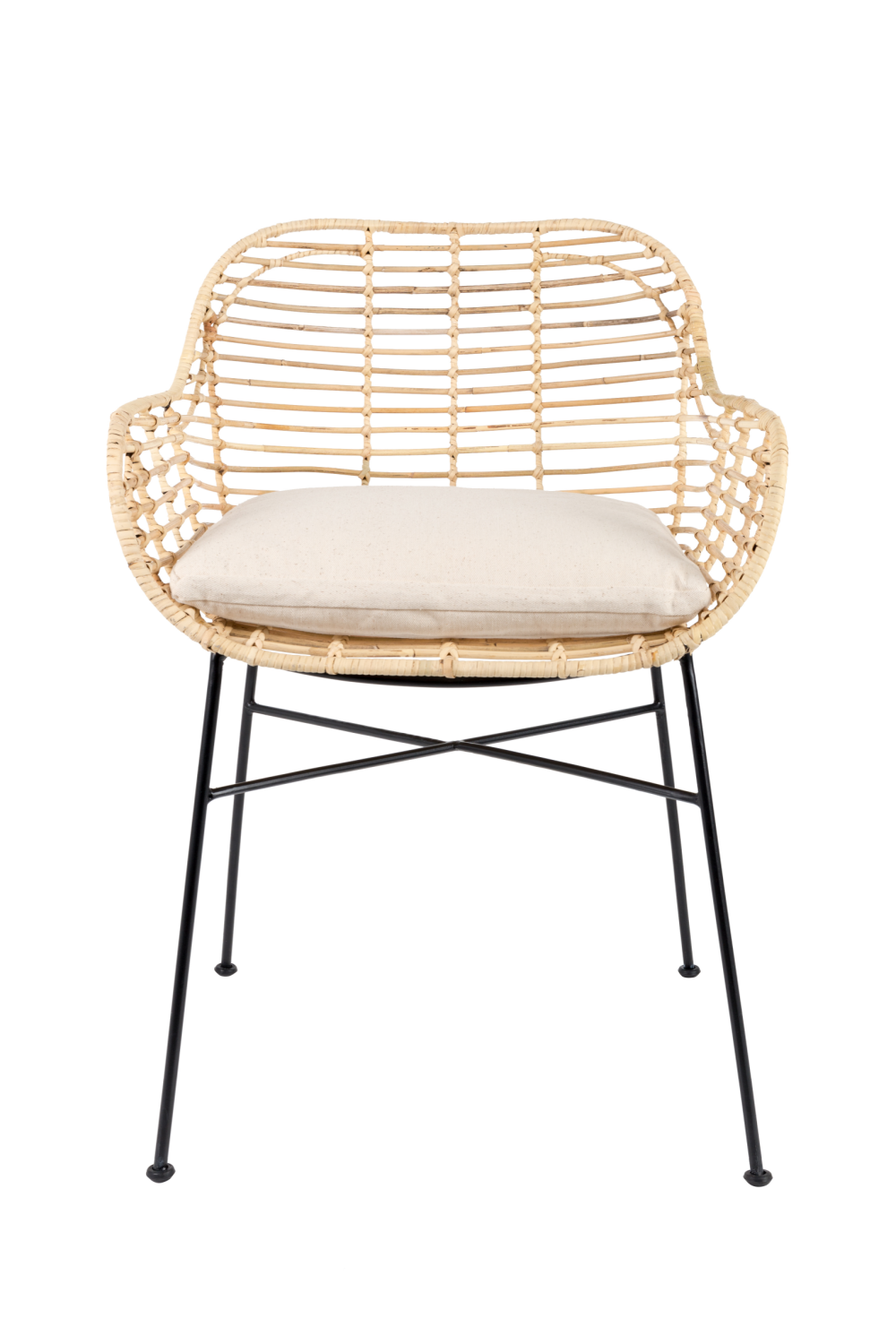 Natural Rattan Dining Armchairs (2) | DF Tiger | Dutchfurniture.com