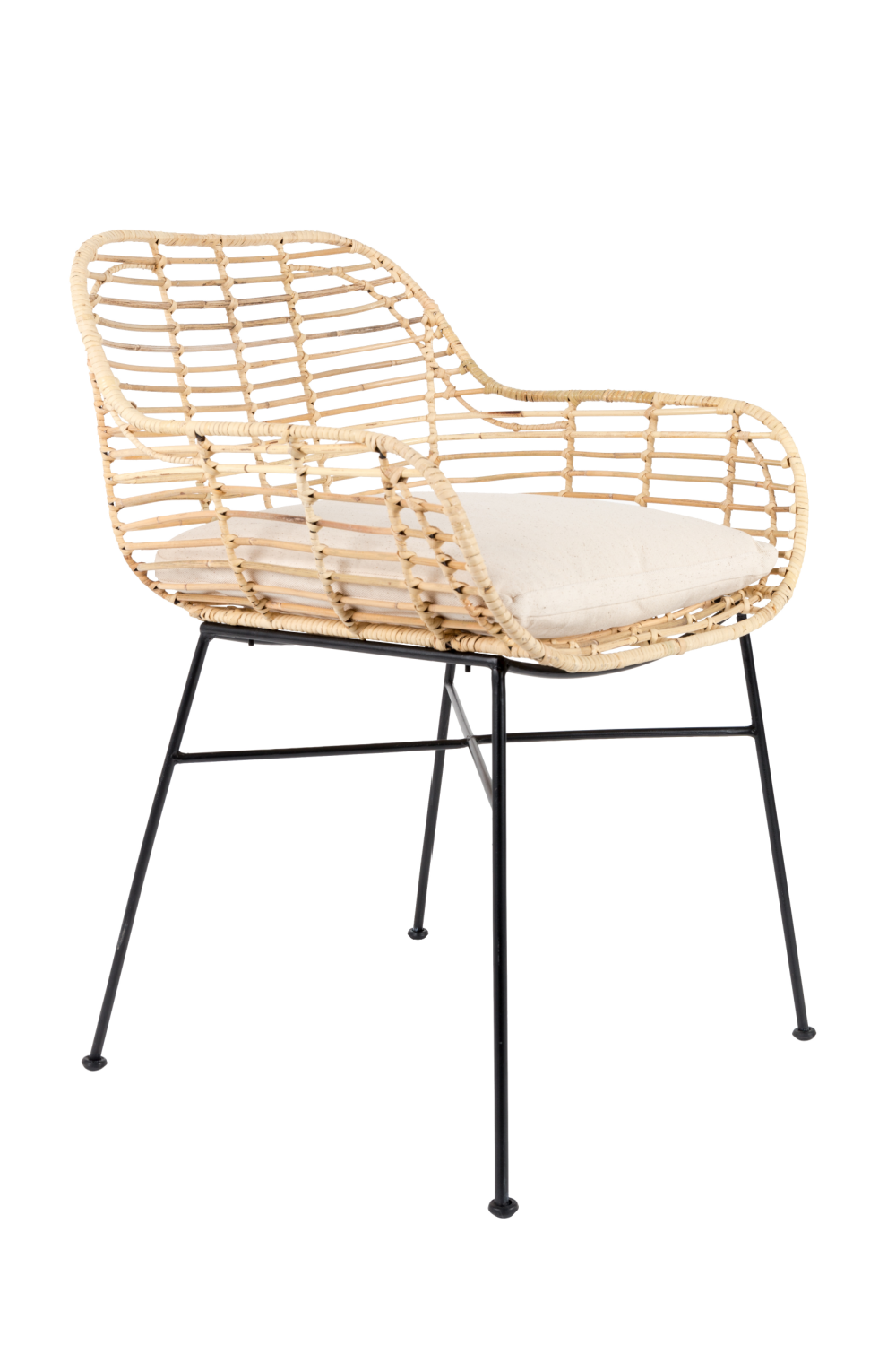 Natural Rattan Dining Armchairs (2) | DF Tiger | Dutchfurniture.com