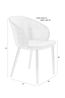 Curved Dining Chairs (2) | DF Hadid | Dutchfurniture.com