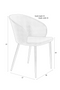 Curved Dining Chairs (2) | DF Hadid | Dutchfurniture.com