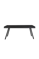 Black Lacquered Teak Dining Table | DF Suri | Oroatrade.com