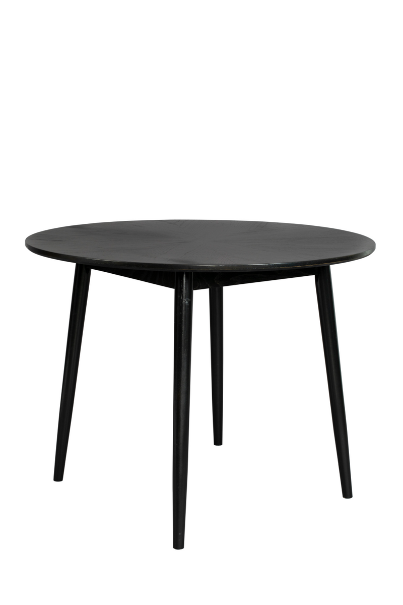 Round Black Wood Dining Table | DF Fabio | Oroatrade.com