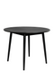 Round Black Wood Dining Table | DF Fabio | Oroatrade.com