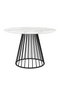 White Marble Pedestal Table | DF Floris | Dutchfurniture.com