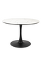 Marble Finish Pedestal Dining Table | DF Maru | Oroatrade.com