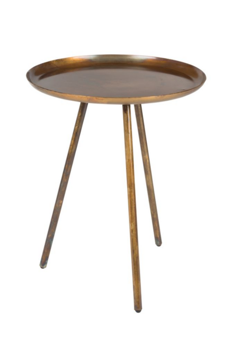 Copper Tripod Side Table | DF Frost | DutchFurniture.com