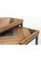 Wood Inlay Nesting Side Tables | DF Joy | Oroatrade.com