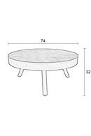 Round Teak Coffee Table | DF Suri | Dutchfurniture.com