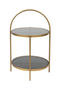 Round Gold Framed Side Table | DF Maeve | Dutchfurniture.com