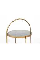 Round Gold Framed Side Table | DF Maeve | Dutchfurniture.com