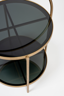 Round Gold Framed Side Table | DF Maeve | Dutchfurniture.com