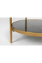 Round Gold Framed Side Table | DF Maeve | Dutchfurniture.com