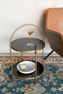 Round Gold Framed Side Table | DF Maeve | Dutchfurniture.com