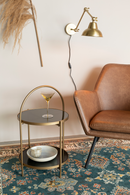 Round Gold Framed Side Table | DF Maeve | Dutchfurniture.com