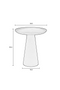 Minimalist Pedestal Side Table L | DF Ringar | Dutchfurniture.com