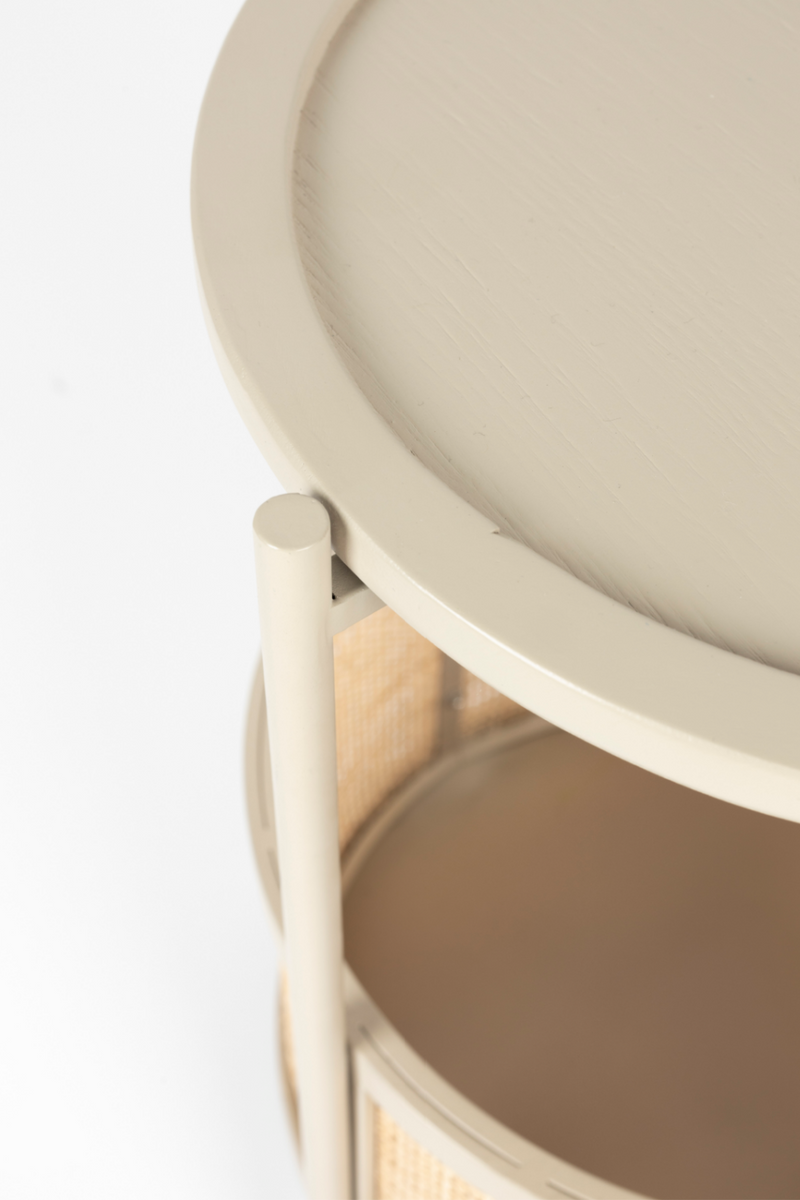 Rattan Accented Side Table | DF Makoto | Dutchfurniture.com