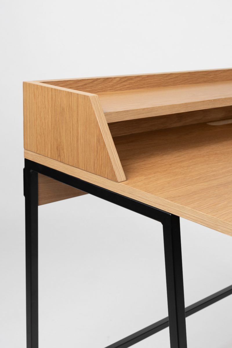 Natural Oak with Shelf Desk | LF Giorgio | Dutchfurniture.com