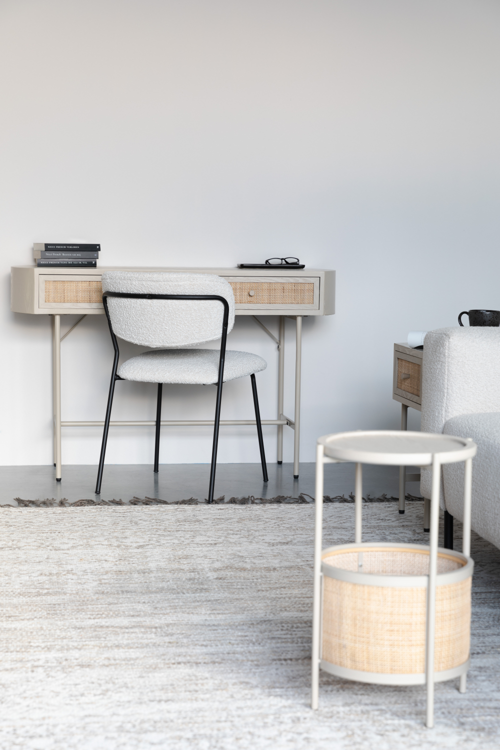 Beige Console Table With Drawers | DF Amaya | Dutchfurniture.com